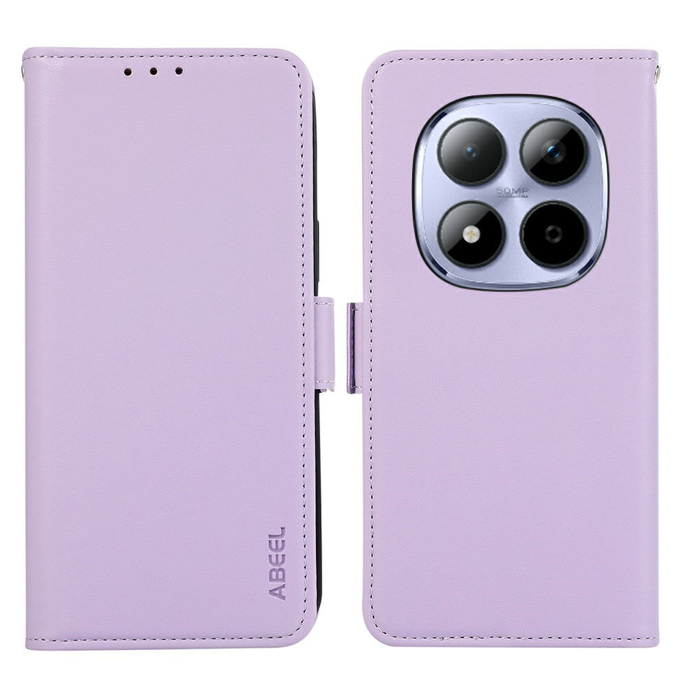 ABEEL For Xiaomi Redmi Note 15 Pro 4G (Global) Case Leather Phone Cover with RFID Blocking Wallet