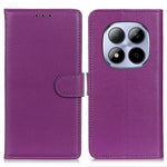 For Xiaomi Redmi Note 15 Pro 4G (Global) Wallet Case PU Leather Phone Cover Litchi Texture