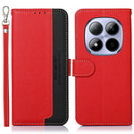 KHAZNEH For Xiaomi Redmi Note 15 Pro 4G (Global) Case RFID Blocking Wallet Litchi Texture PU Leather Phone Cover with Strap