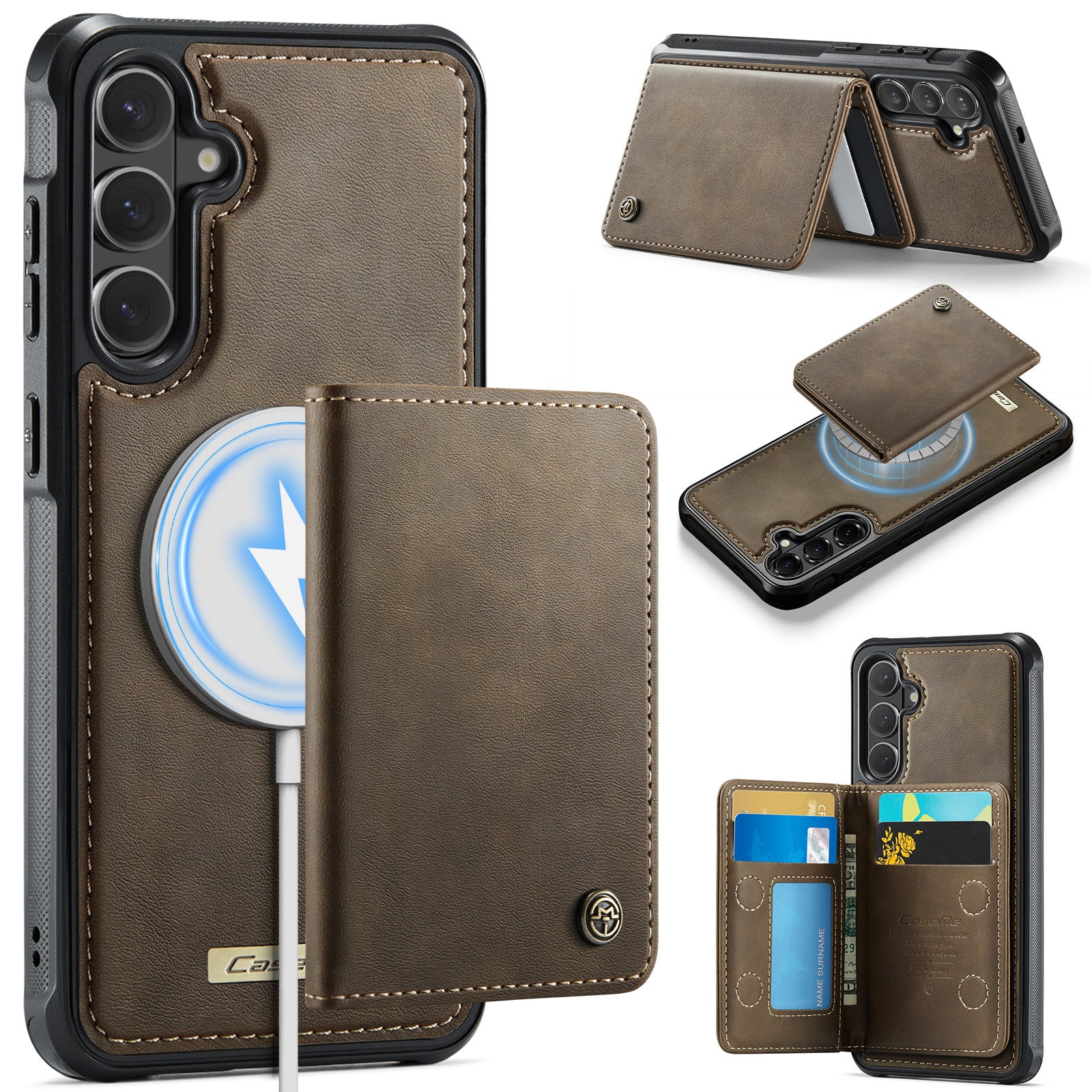 CASEME til Samsung Galaxy S26+ Magnetisk Cover ME80-serien Læder PC TPU Telefoncover med aftagelig pung
