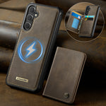 CASEME For Samsung Galaxy S26+ Magnetic Case ME80 Series Leather PC TPU Phone Cover with Detachable Wallet