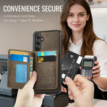CASEME For Samsung Galaxy S26+ Magnetic Case ME80 Series Leather PC TPU Phone Cover with Detachable Wallet