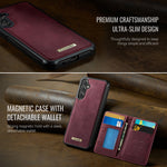 CASEME For Samsung Galaxy S23 FE Magnetic Case ME80 Series Leather PC TPU Phone Cover with Detachable Wallet