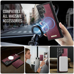 CASEME För Samsung Galaxy S23 Ultra Magnetiskt Skal ME80 Serien Läder PC TPU mobilskal med Avtagbar Plånbok
