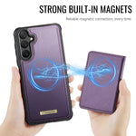 CASEME För Samsung Galaxy S24+ / Galaxy S25+ Magnetiskt Skal ME80-serien Läder PC TPU mobilskal med Avtagbar Plånbok