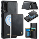 CASEME til Samsung Galaxy S25 Edge, magnetisk cover fra ME80-serien, læder-, PC- og TPU-mobilcover med aftagelig pung