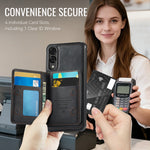 CASEME til Samsung Galaxy S25 Edge, magnetisk cover fra ME80-serien, læder-, PC- og TPU-mobilcover med aftagelig pung