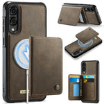 CASEME til Samsung Galaxy S25 Edge, magnetisk cover fra ME80-serien, læder-, PC- og TPU-mobilcover med aftagelig pung