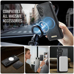 CASEME ME80-serien til Samsung Galaxy S26 FE / S25 FE, magnetisk mobilskal i læder, PC og TPU med aftagelig pung