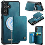 CASEME ME80-serien til Samsung Galaxy S26 FE / S25 FE, magnetisk mobilskal i læder, PC og TPU med aftagelig pung