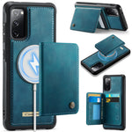 CASEME For Samsung Galaxy S20 FE 5G Magnetic Case ME80 Series Leather PC TPU Phone Cover with Detachable Wallet
