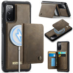 CASEME For Samsung Galaxy S20 FE 5G Magnetic Case ME80 Series Leather PC TPU Phone Cover with Detachable Wallet