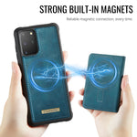 CASEME För Samsung Galaxy S20 Plus 4G / Galaxy S20 Plus 5G Magnetiskt Skal ME80-serien Läder PC TPU mobilskal med Avtagbar Plånbok