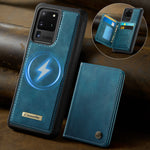 CASEME For Samsung Galaxy S20 Ultra Magnetic Case  ME80 Series Leather PC TPU Phone Cover with Detachable Wallet