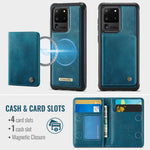 CASEME For Samsung Galaxy S20 Ultra Magnetic Case  ME80 Series Leather PC TPU Phone Cover with Detachable Wallet