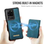CASEME For Samsung Galaxy S20 Ultra Magnetic Case  ME80 Series Leather PC TPU Phone Cover with Detachable Wallet