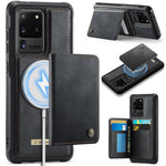 CASEME For Samsung Galaxy S20 Ultra Magnetic Case  ME80 Series Leather PC TPU Phone Cover with Detachable Wallet
