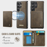 CASEME For Samsung Galaxy S26 Ultra Magnetic Case ME80 Series Leather PC TPU Phone Cover with Detachable Wallet