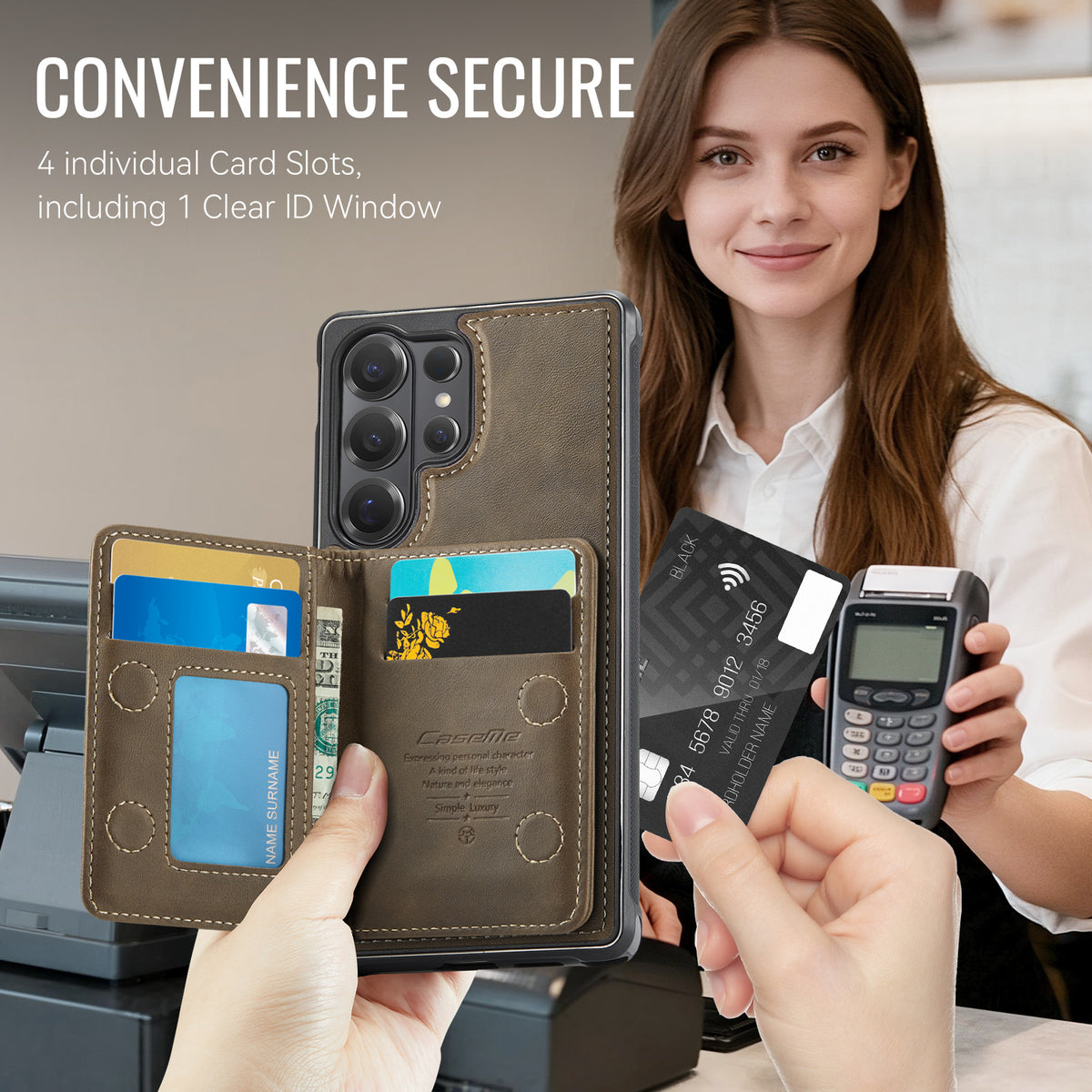 CASEME For Samsung Galaxy S26 Ultra Magnetic Case ME80 Series Leather PC TPU Phone Cover with Detachable Wallet