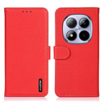 KHAZNEH Plånboksfodral för Xiaomi Redmi Note 15 Pro 4G (Global) i äkta nötskinn med flip-fodral