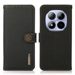 KHAZNEH for Xiaomi Redmi Note 15 Pro 4G (Global) Case Genuine Cow Leather RFID Blocking Wallet Phone Cover