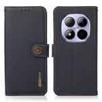 KHAZNEH for Xiaomi Redmi Note 15 Pro 4G (Global) Case Genuine Cow Leather RFID Blocking Wallet Phone Cover