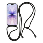 Til iPhone 17 Etui Flydende Silikone Beskyttende Telefoncover med Crossbody Snor
