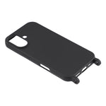 Til iPhone 17 Etui Flydende Silikone Beskyttende Telefoncover med Crossbody Snor