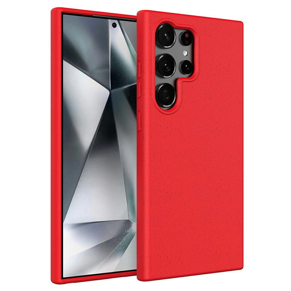 Til Samsung Galaxy S26 Ultra Cover Biologisk Nedbrydeligt Hvedehalm + TPU Mat Telefoncover