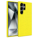Samsung Galaxy S26 Ultra mobilcover i hvedehalm + mat TPU-bagside