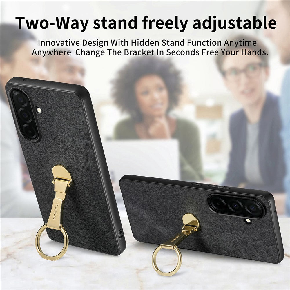 CASENEO D22 For Samsung Galaxy S26+ Case Folding Kickstand Retro Leather Back Phone Cover