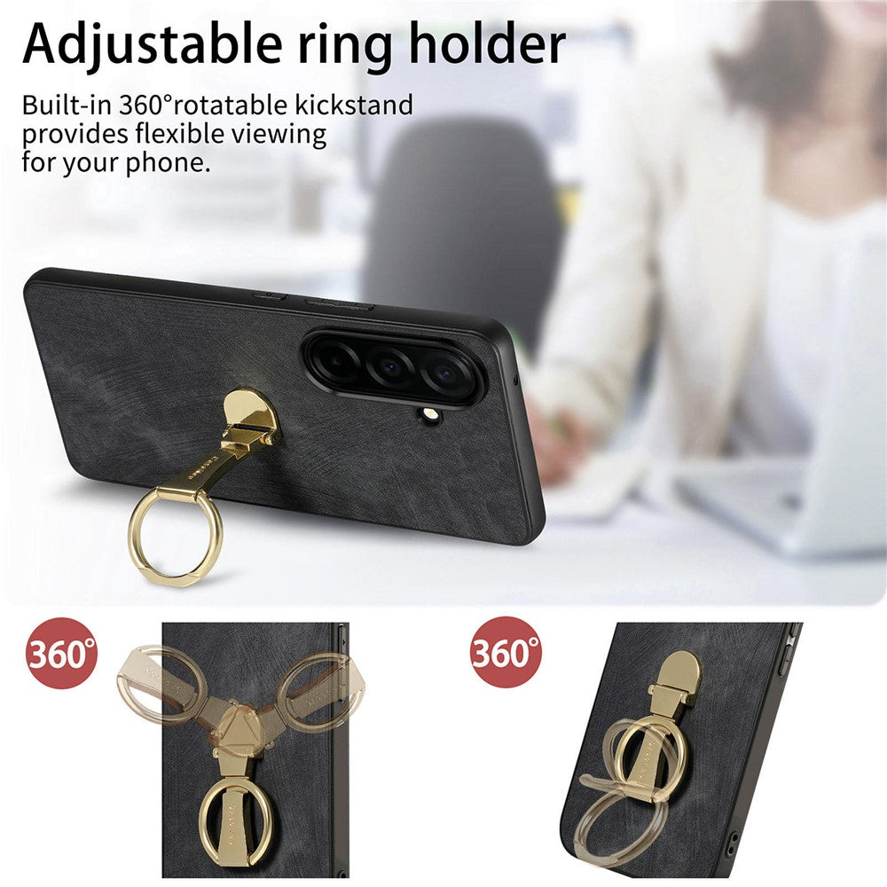 CASENEO D22 For Samsung Galaxy S26+ Case Folding Kickstand Retro Leather Back Phone Cover