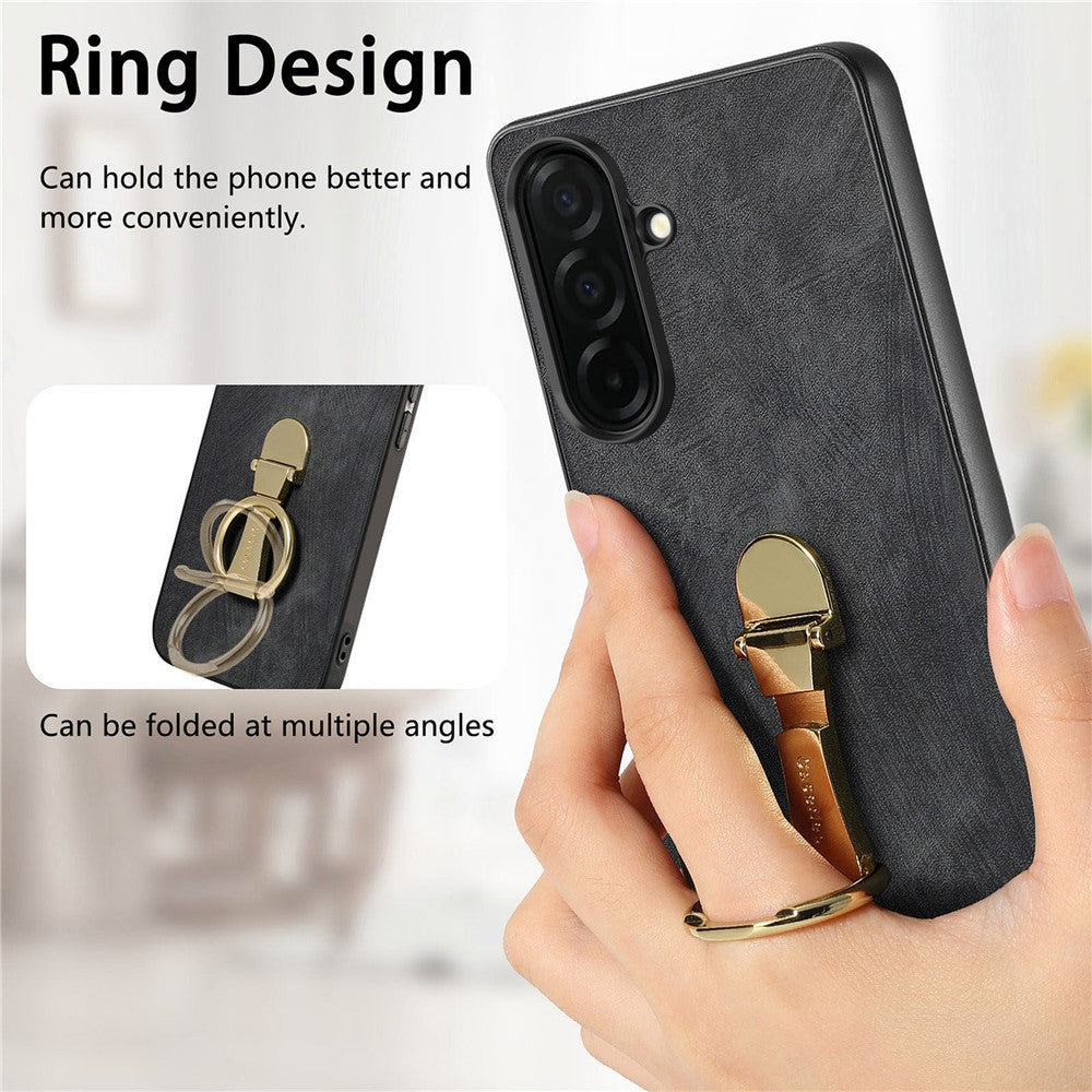 CASENEO D22 For Samsung Galaxy S26+ Case Folding Kickstand Retro Leather Back Phone Cover
