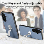 CASENEO C1-19 for Samsung Galaxy S26+ Case Folding Kickstand Leather Back Cover Carbon Fiber Texture