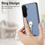 CASENEO C1-19 for Samsung Galaxy S26+ Case Folding Kickstand Leather Back Cover Carbon Fiber Texture