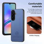 For Samsung Galaxy S26 Case Leather Phone Back Cover with Cloth Texture