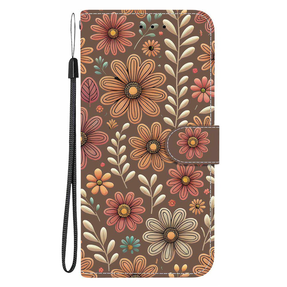 For Samsung Galaxy S26 Ultra Wallet Case Pattern Printing Leather Stand Phone Cover with Strap