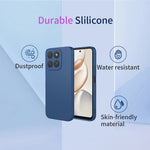 For Honor 400 Smart 5G  /  X7d 4G Case Liquid Silicone Feel Soft TPU Protective Phone Cover