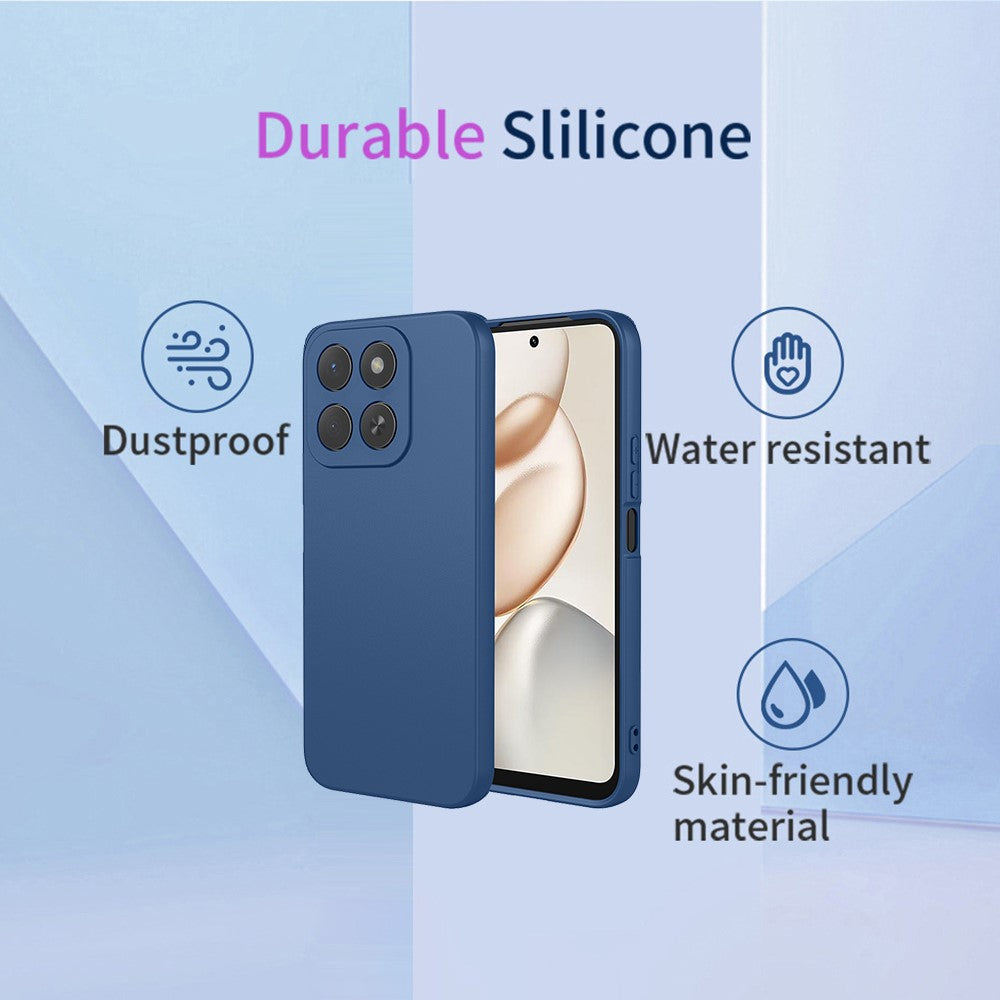 For Honor 400 Smart 5G  /  X7d 4G Case Liquid Silicone Feel Soft TPU Protective Phone Cover