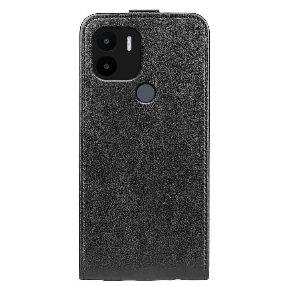 For Xiaomi Redmi A1+ 4G / A2+ 4G / Poco C50 4G PU Leather Vertical Flip Phone Case Crazy Horse Texture Card Holder Anti-drop Cover