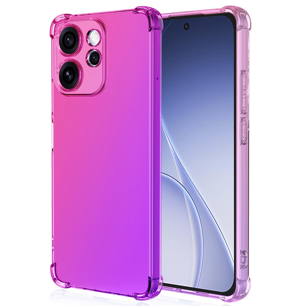 Oppo Reno15 Pro Max 5G (Global) / Reno15 Pro 5G (Kina) skal tonad färg TPU fallskyddande mobilskal