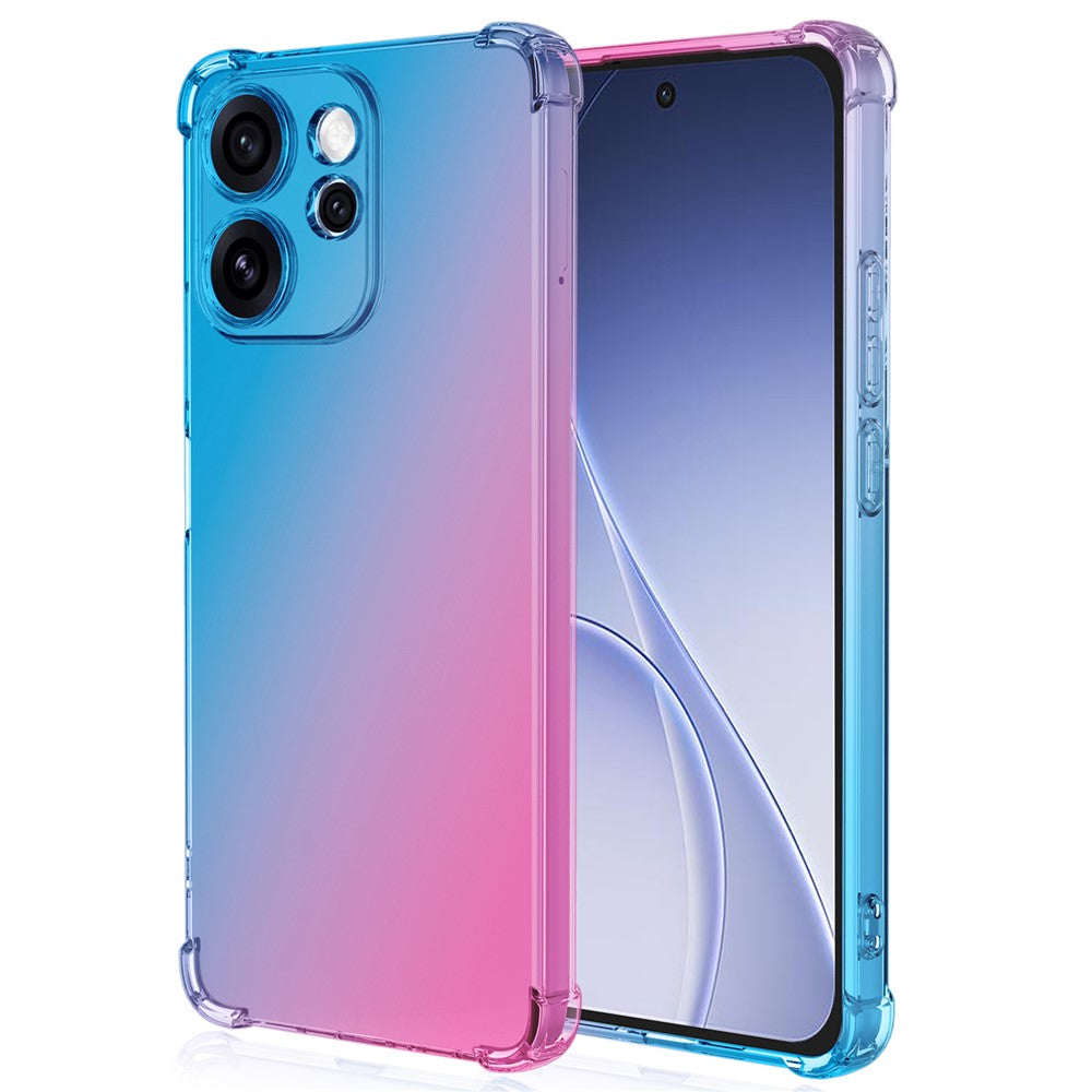 Oppo Reno15 Pro Max 5G (Global) / Reno15 Pro 5G (Kina) skal tonad färg TPU fallskyddande mobilskal