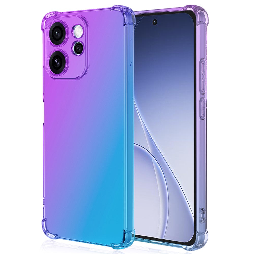 Oppo Reno15 Pro Max 5G (Global) / Reno15 Pro 5G (Kina) skal tonad färg TPU fallskyddande mobilskal