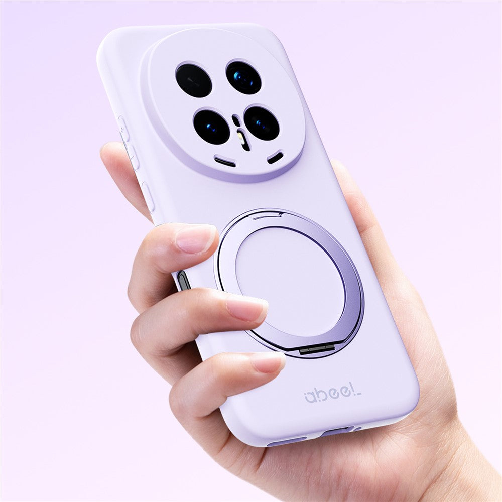 ABEEL For Honor Magic8 5G Magnetic Case Kickstand Skin Touch Liquid Silicone Phone Cover