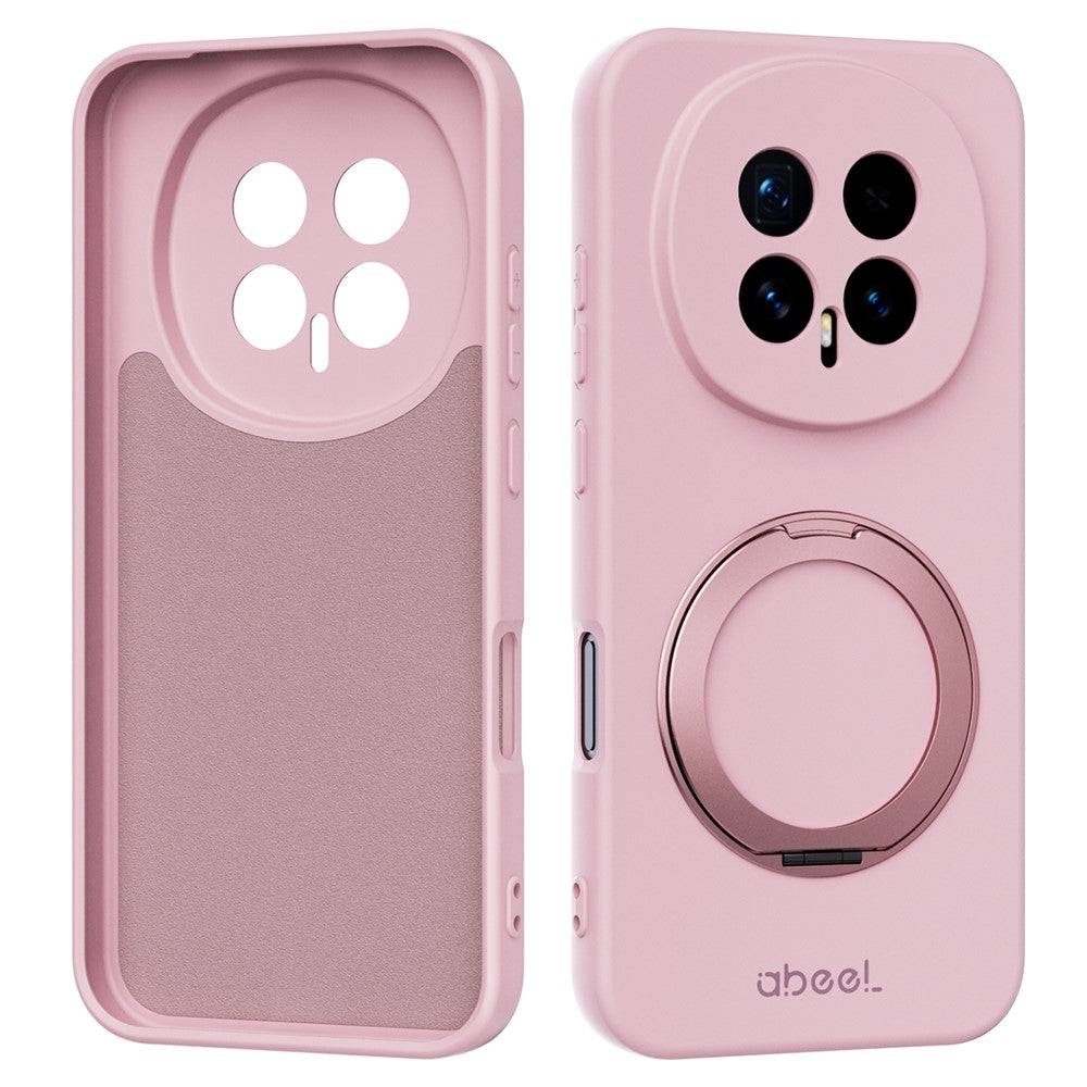 ABEEL For Honor Magic8 5G Magnetic Case Kickstand Skin Touch Liquid Silicone Phone Cover