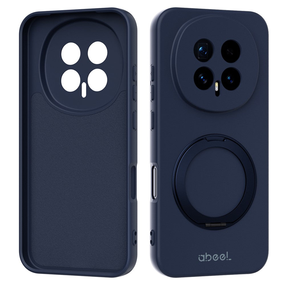 ABEEL For Honor Magic8 5G Magnetic Case Kickstand Skin Touch Liquid Silicone Phone Cover