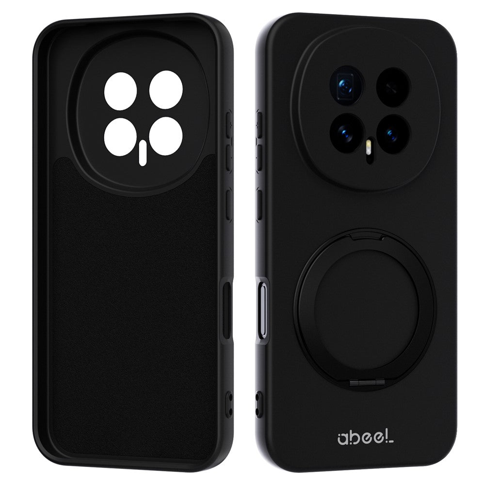 ABEEL For Honor Magic8 5G Magnetic Case Kickstand Skin Touch Liquid Silicone Phone Cover