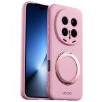 ABEEL For Honor Magic8 Pro 5G Magnetic Case Kickstand Skin Touch Liquid Silicone Phone Cover