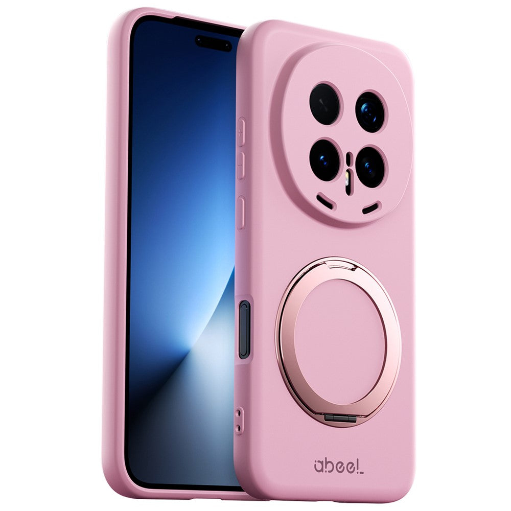 ABEEL For Honor Magic8 Pro 5G Magnetic Case Kickstand Skin Touch Liquid Silicone Phone Cover