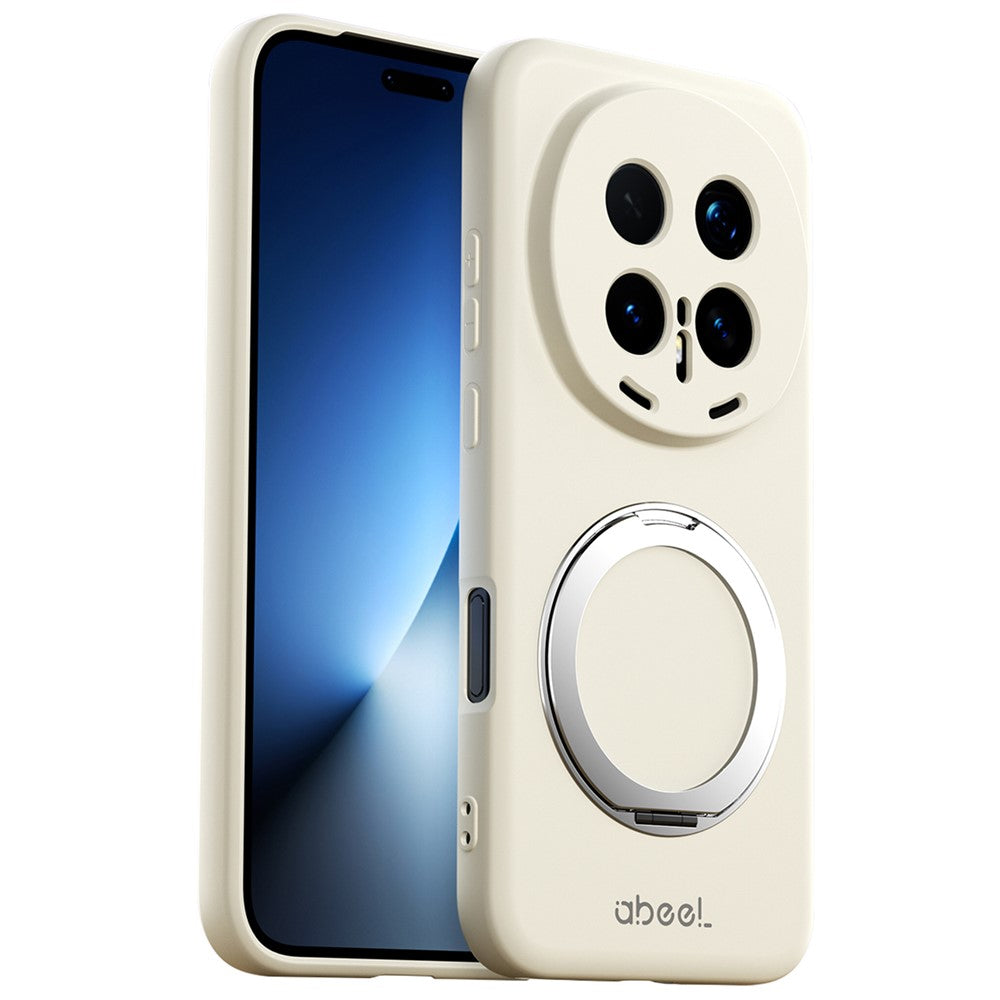 ABEEL For Honor Magic8 Pro 5G Magnetic Case Kickstand Skin Touch Liquid Silicone Phone Cover